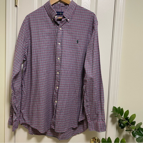 Ralph Lauren Other - Ralph Lauren plaid Hunter green pony flannel long sleeve button down XL